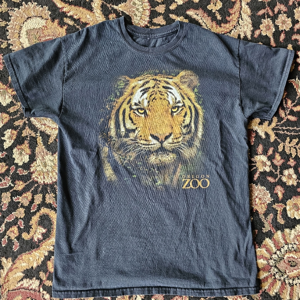Medium Cotton Oregon Zoo T Shirt Mens: Medium